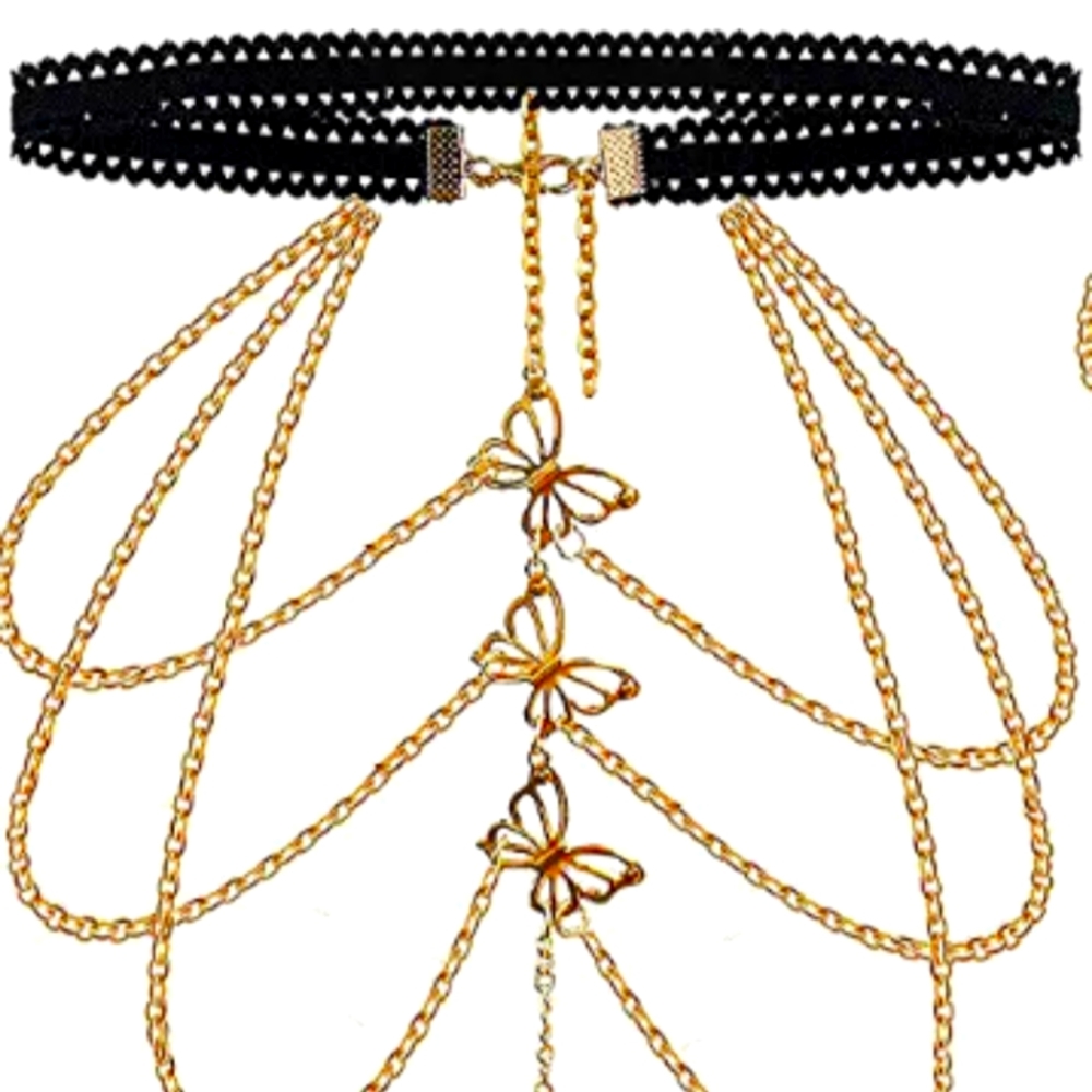 Beautiful butterfly 🦋 thigh jewelry